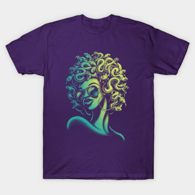 Funky Medusa T-Shirt by Waynem